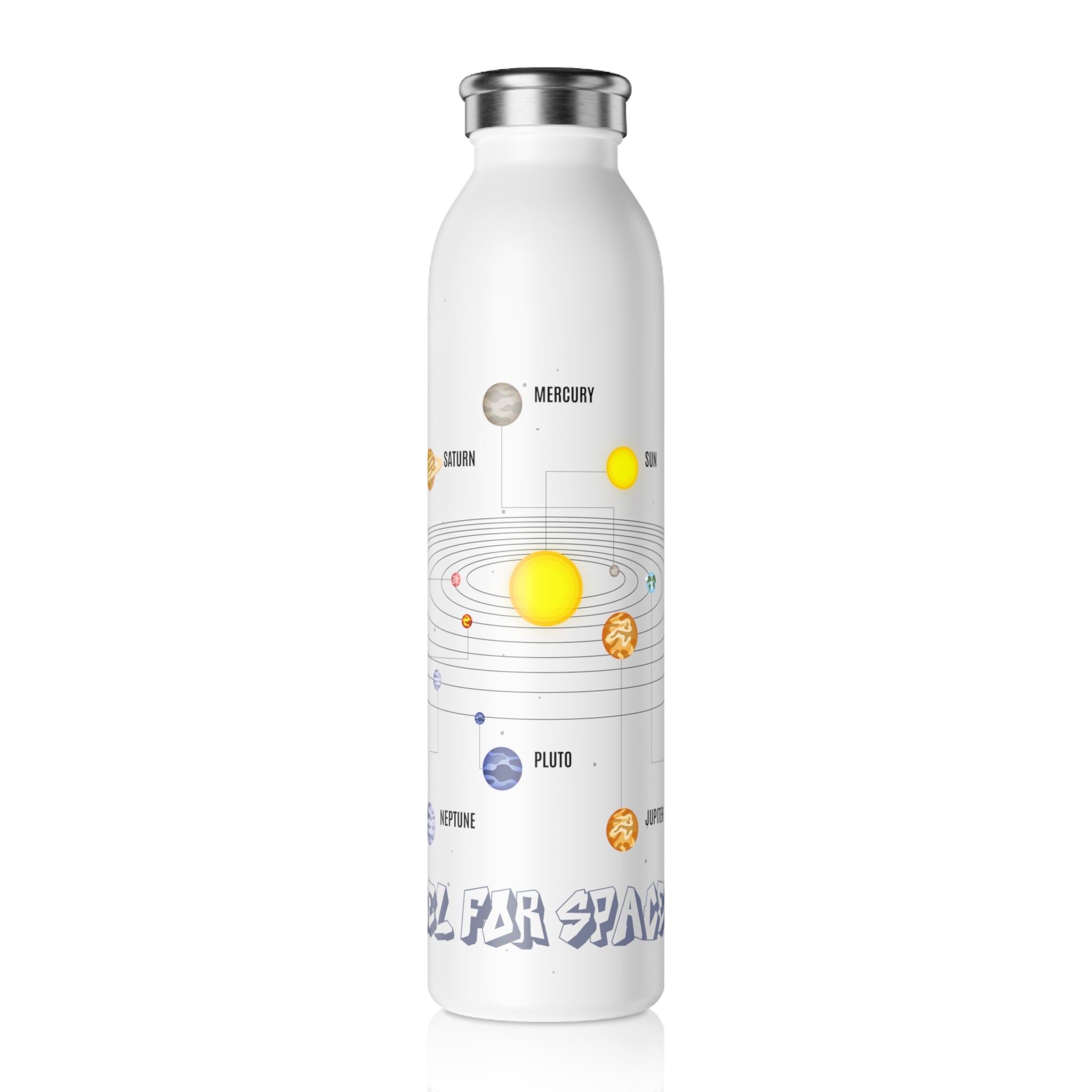 Solar System Slim Water Bottle - Fuel for Space Adventures
