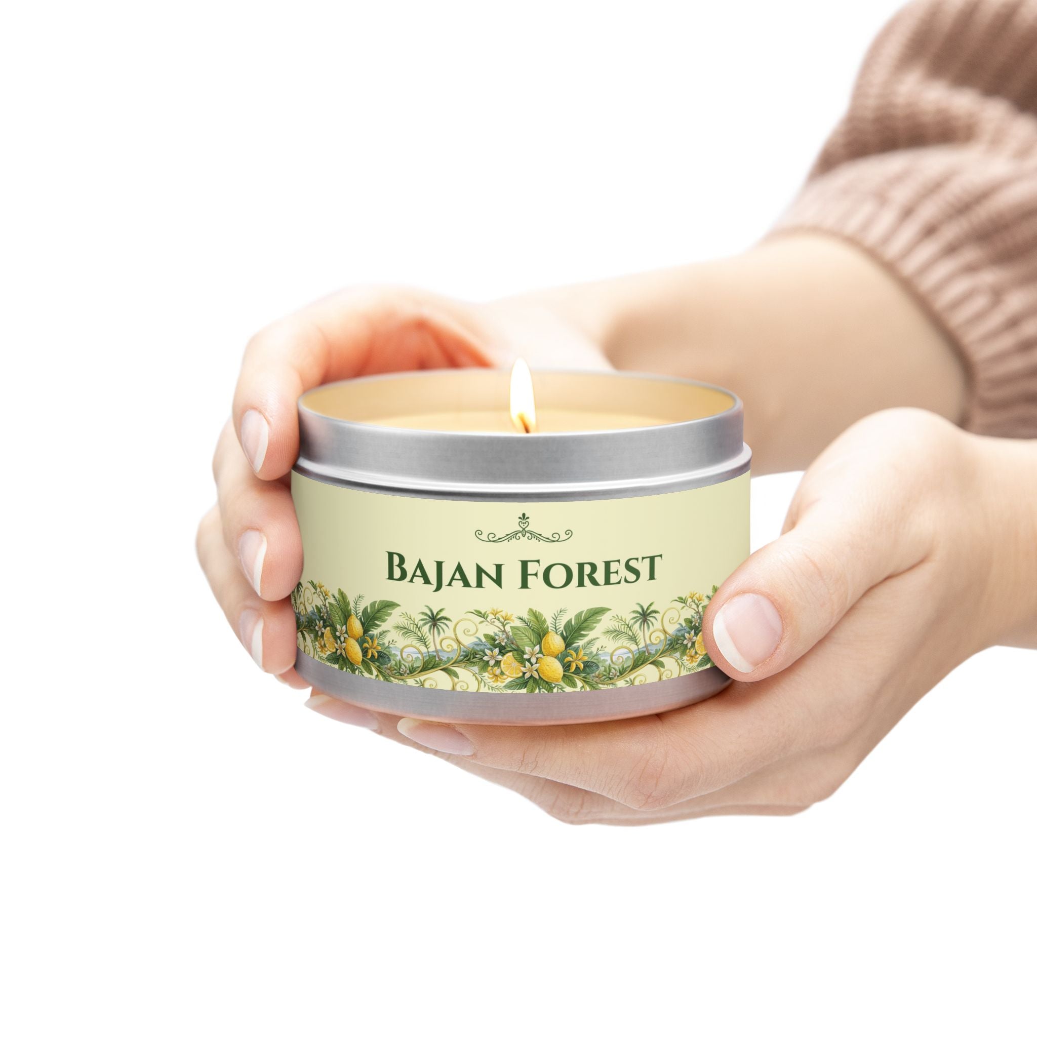 Bajan Forest Scented Tin Candles - Tropical Citrus Aroma