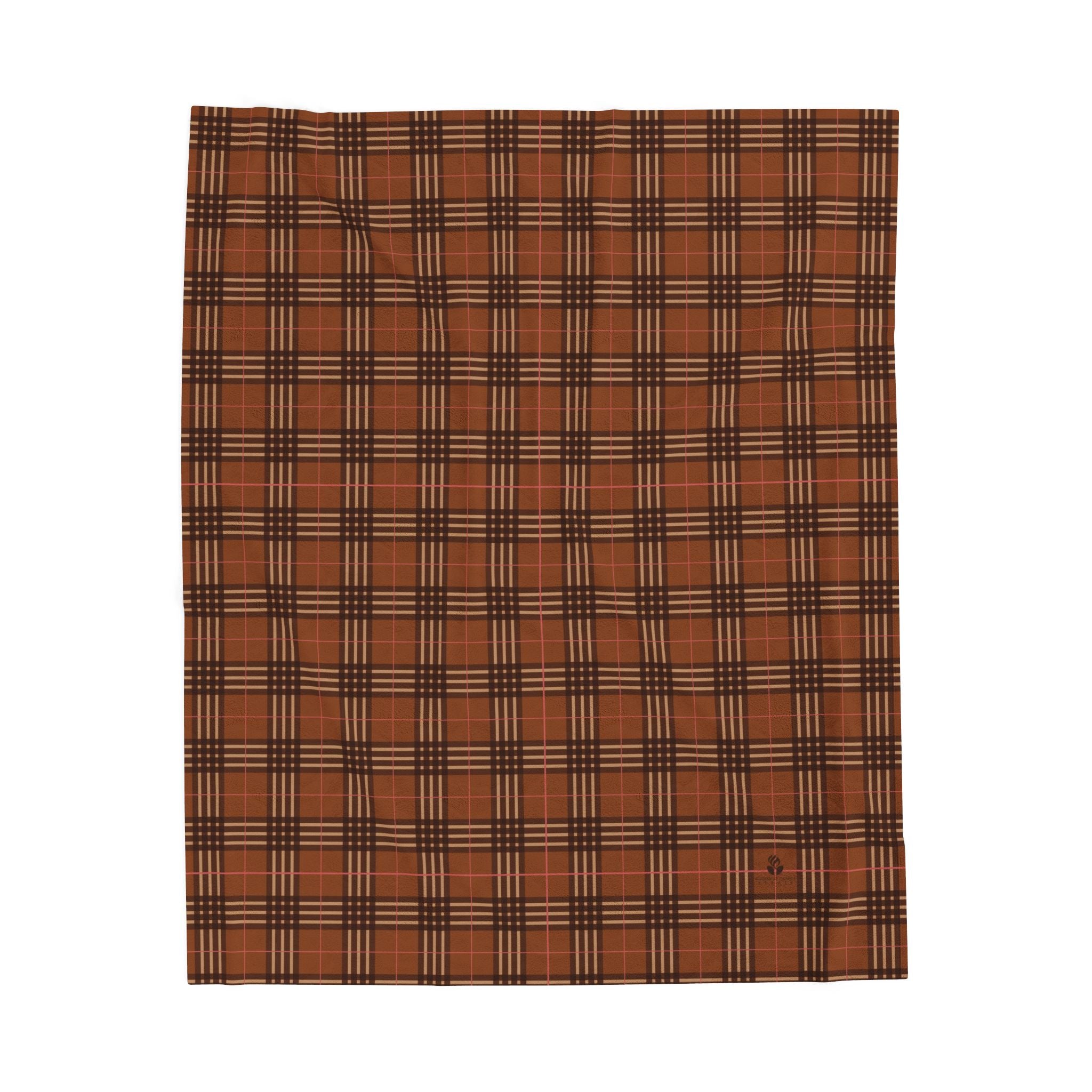 Plush Blanket - Saddle Brown Autumn Cozy Throw