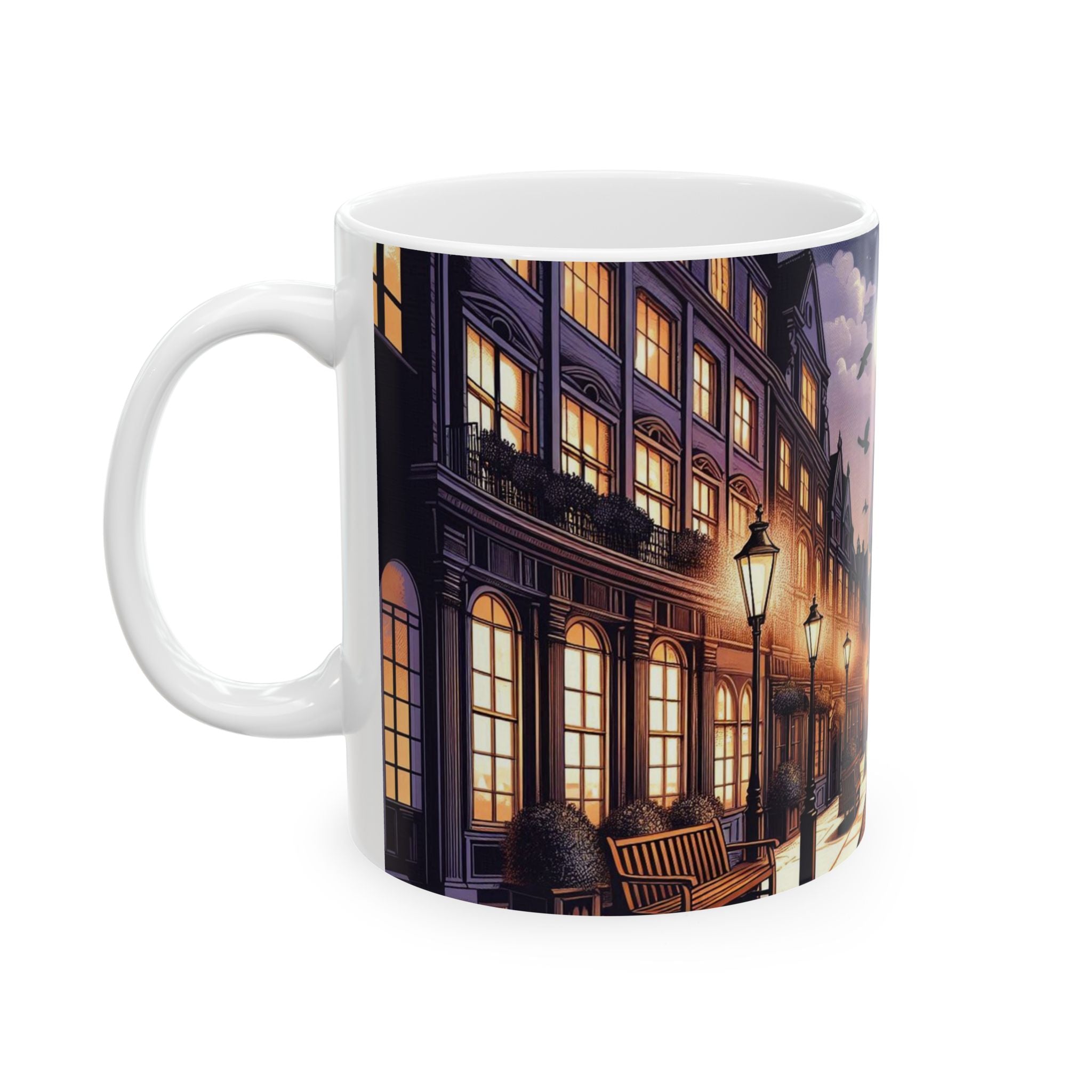 Gentleman And His Dog Luxury Ceramic Mug - 11oz