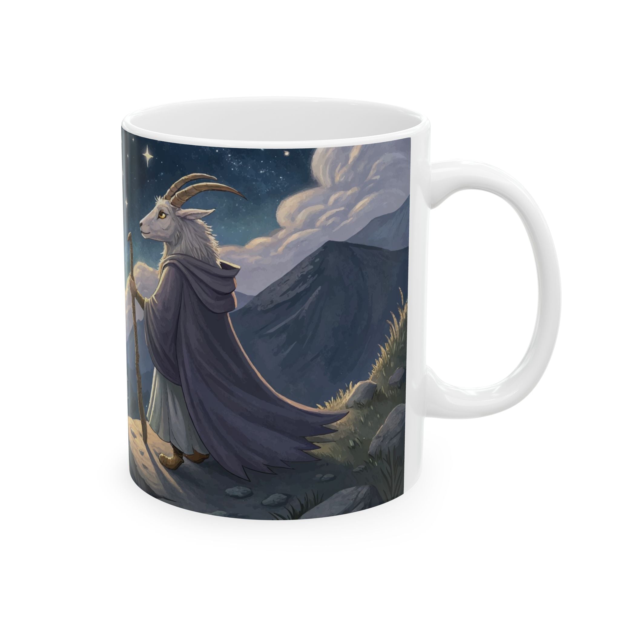 Inspirational Ceramic Mug - "Calm Mind, Kind Heart, Unshakeable Spirit"