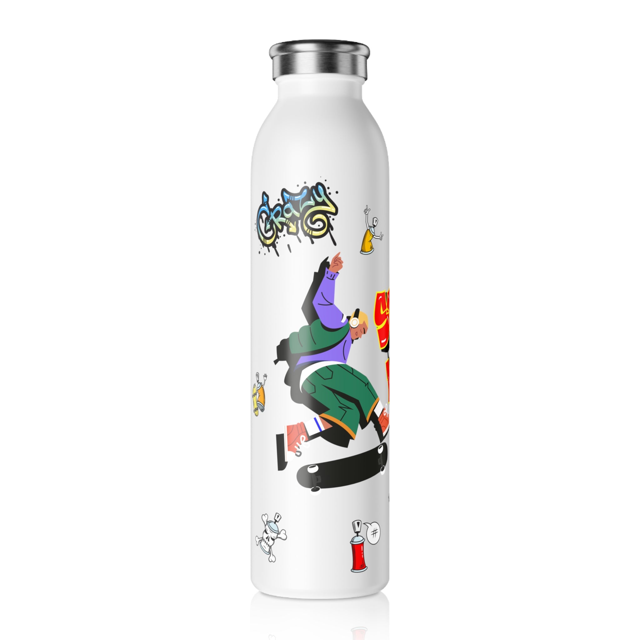 Stay Hydrated! Slim Water Bottle - Perfect for Spring and Eco-Friendly Hydration
