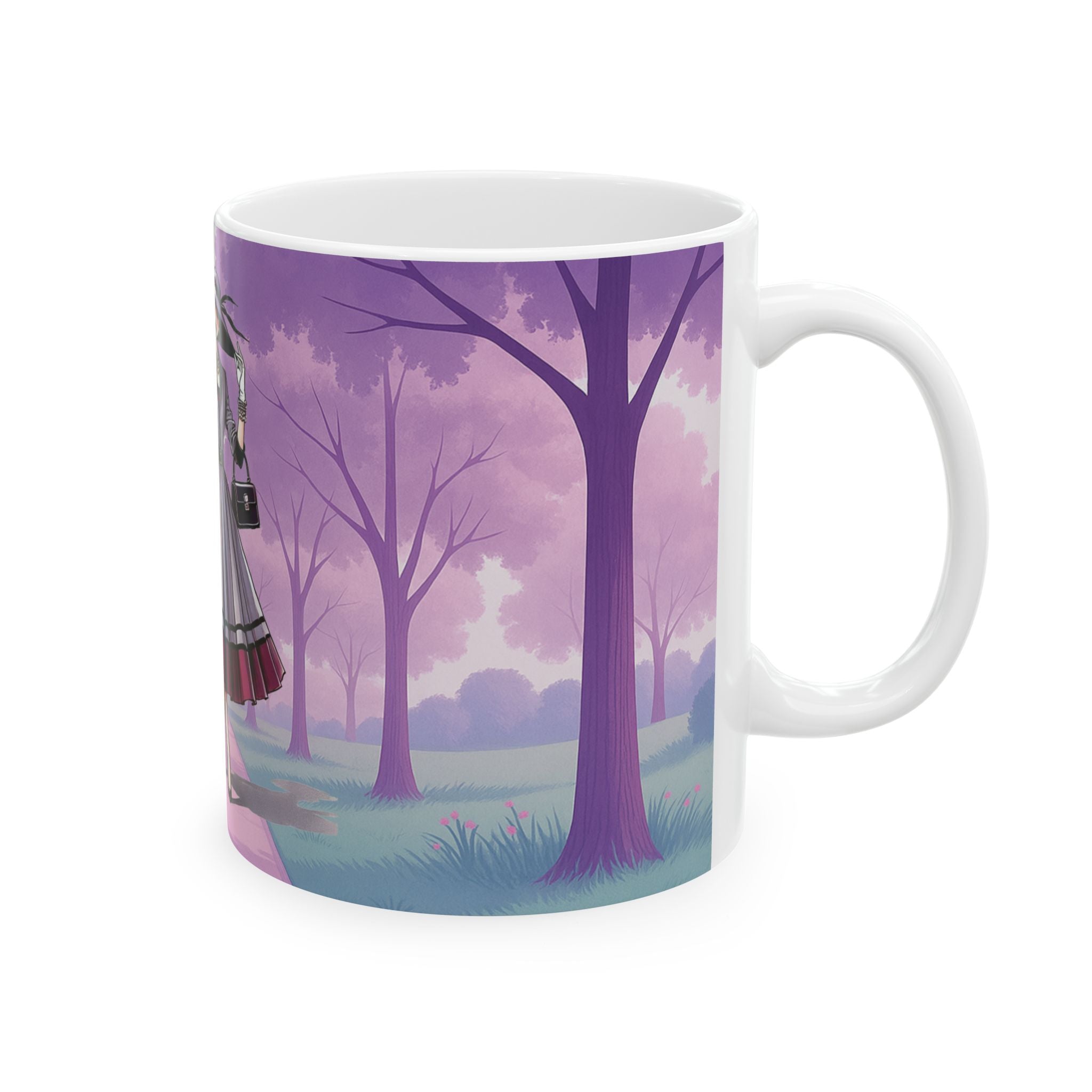 Lady And The Poodle Luxury Ceramic Mug - 11oz