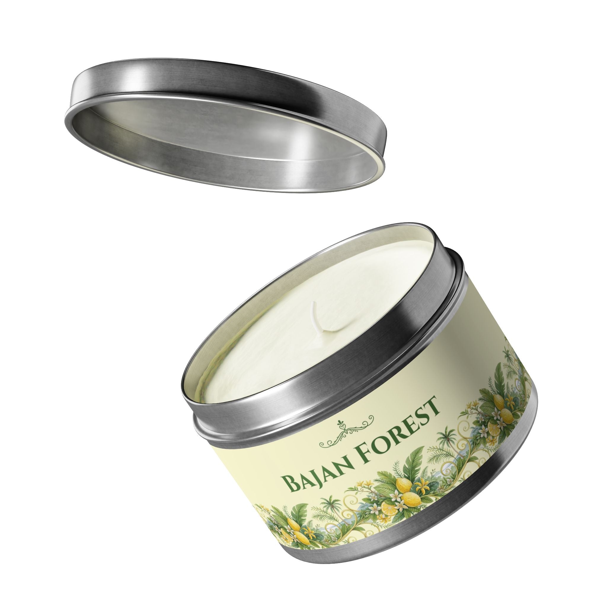 Bajan Forest Scented Tin Candles - Tropical Citrus Aroma
