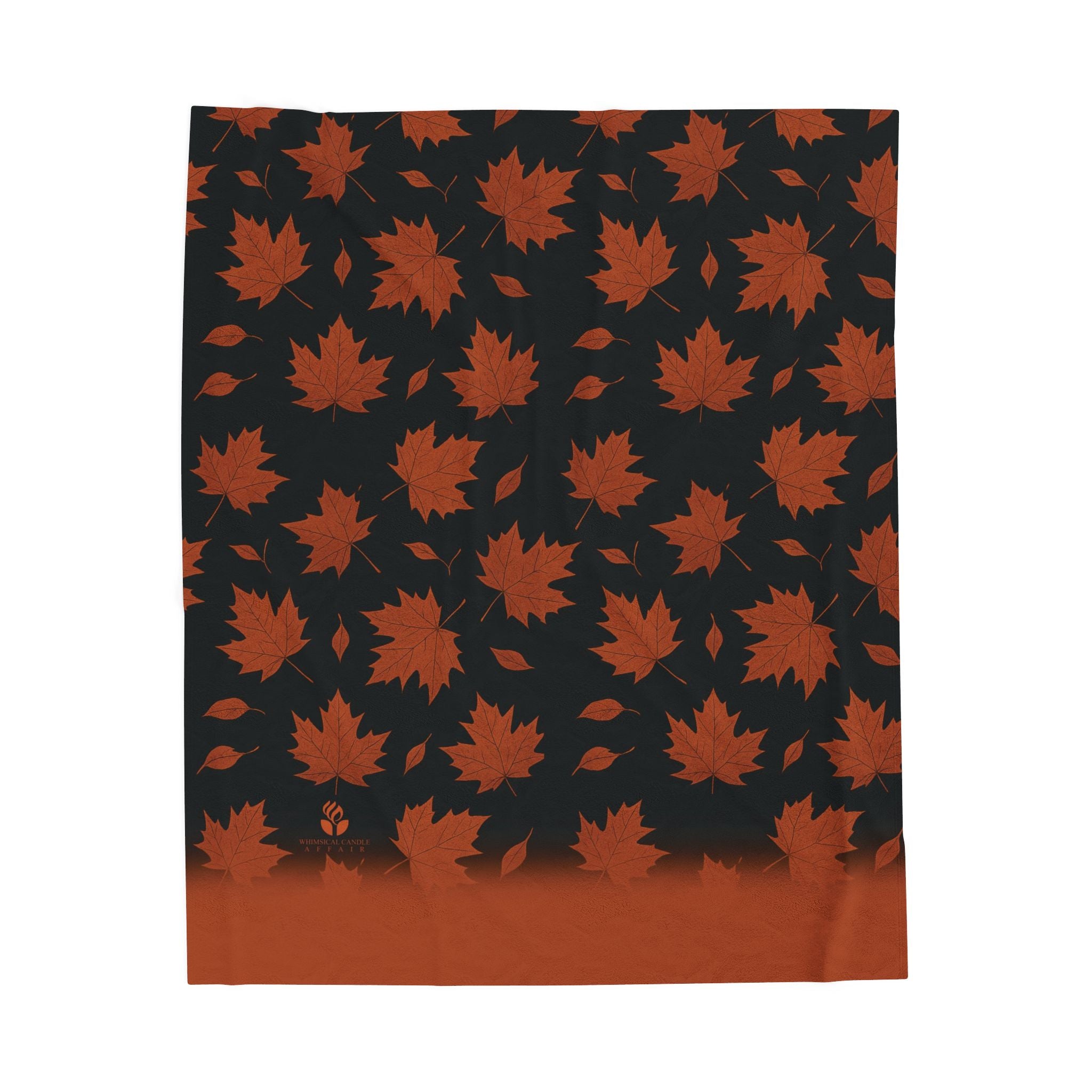 Autumn Maple Leafs Plush Blanket