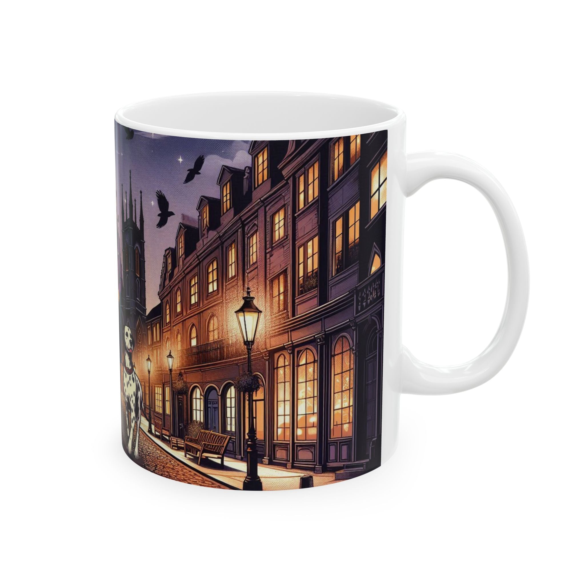 Gentleman And His Dog Luxury Ceramic Mug - 11oz