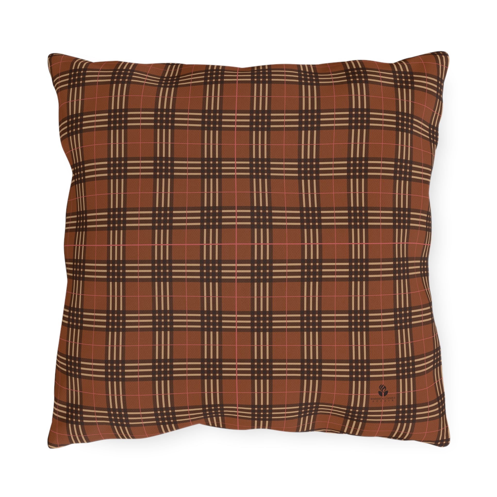 PLAID DESIGN PILLOW | Fall Decor, Patio Accessories, Cozy Outdoor Living, Thanksgiving Essentials, Seasonal Home Accent