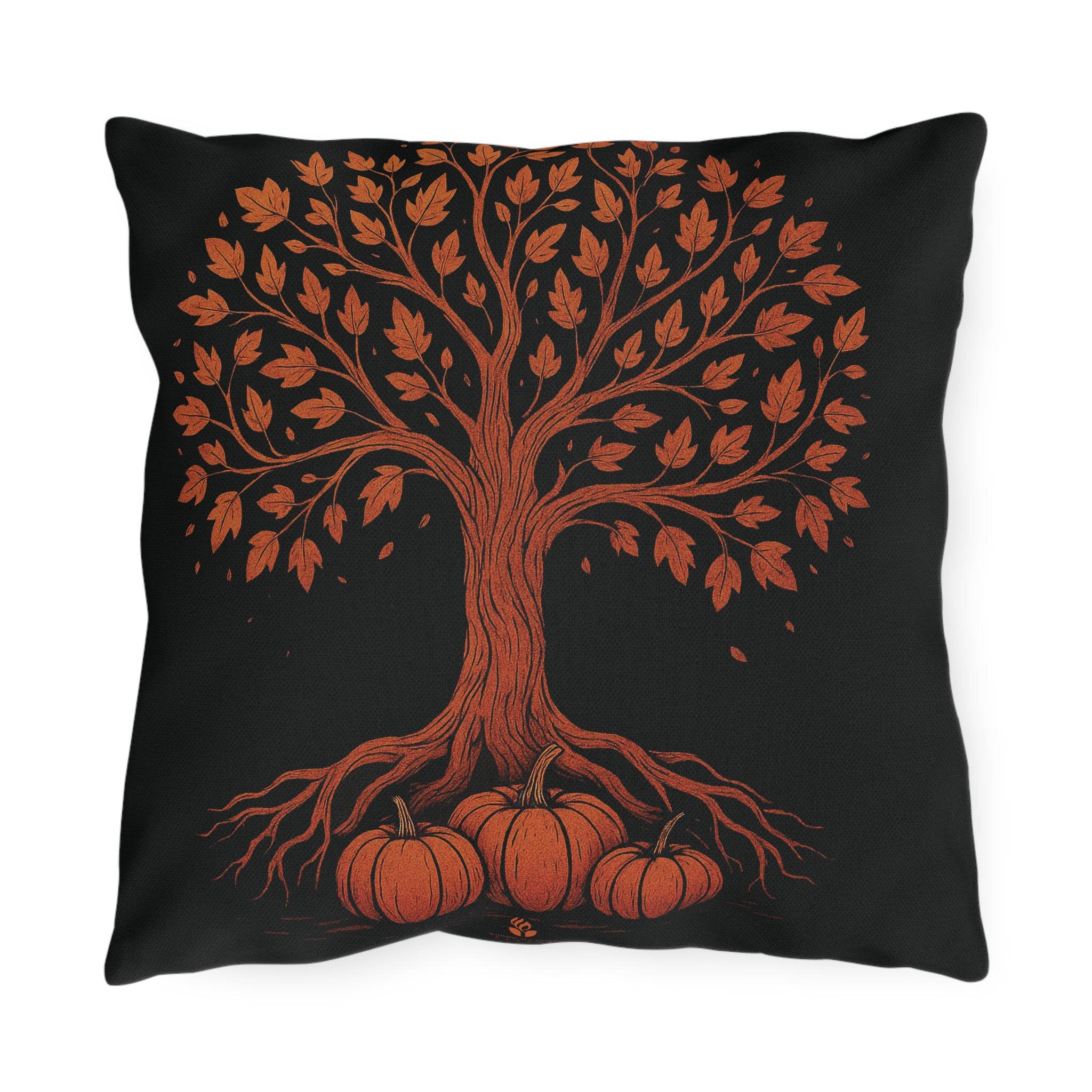 Autumn Outdoor Pillows | Maple Tree with pumpkin pillow, Patio Accessories, Cozy Outdoor Living, Thanksgiving Essentials, Seasonal Home Accent