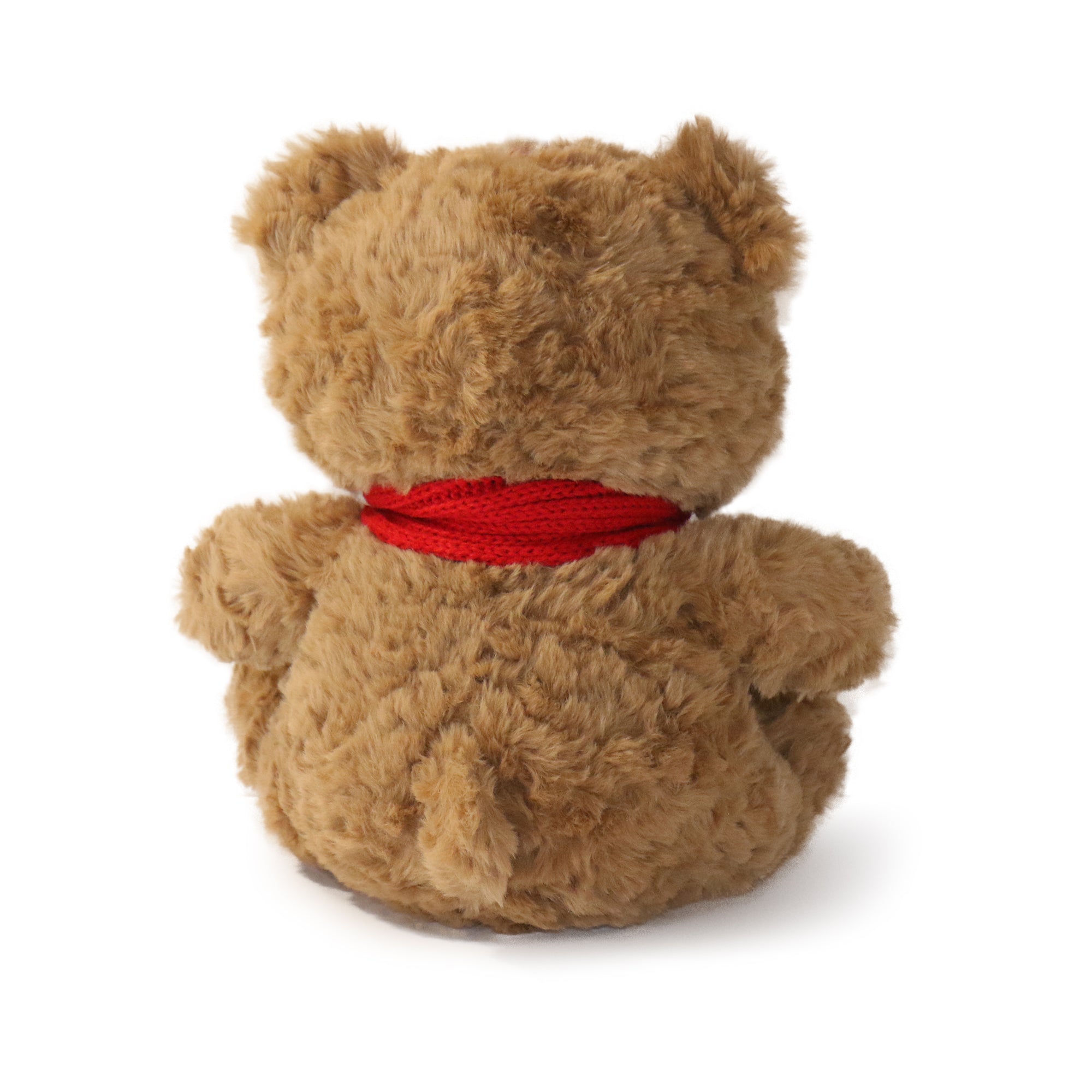 11-inch Brown Cozy Bear with Red Scarf