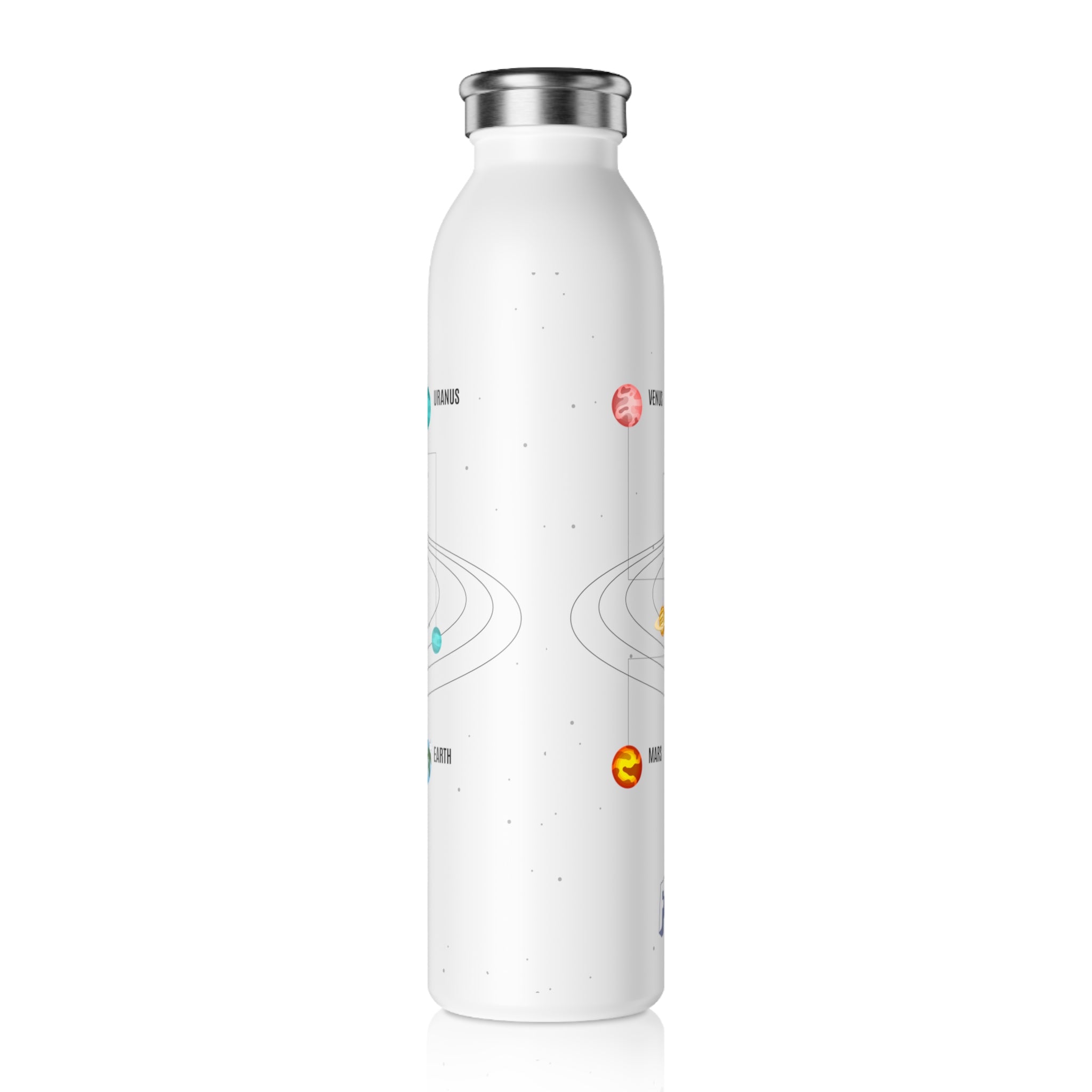 Solar System Slim Water Bottle - Fuel for Space Adventures