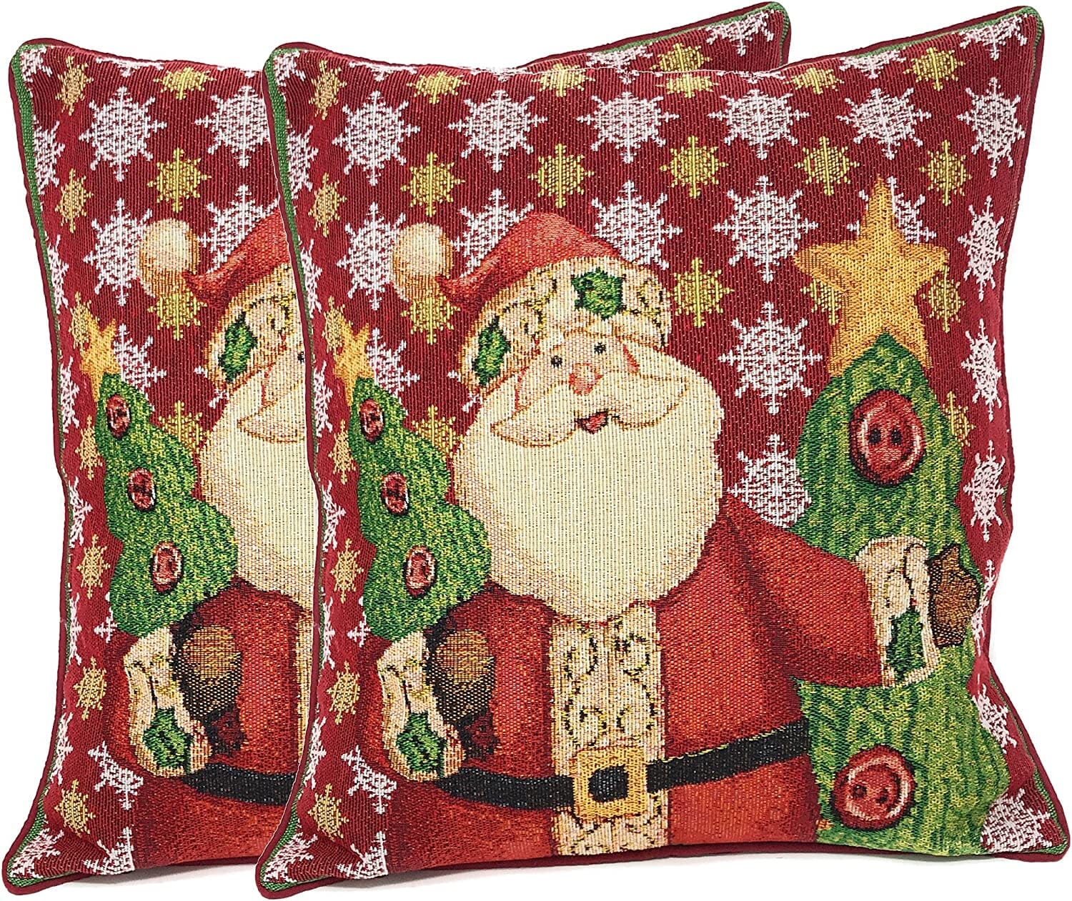 Tache Christmas Cute Santa Claus Is Coming to Town Throw Pillow Cover (DB15191CC)-5