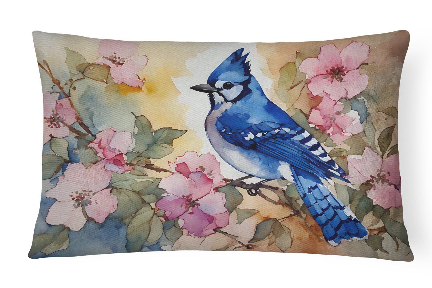 Blue Jay Throw Pillow
