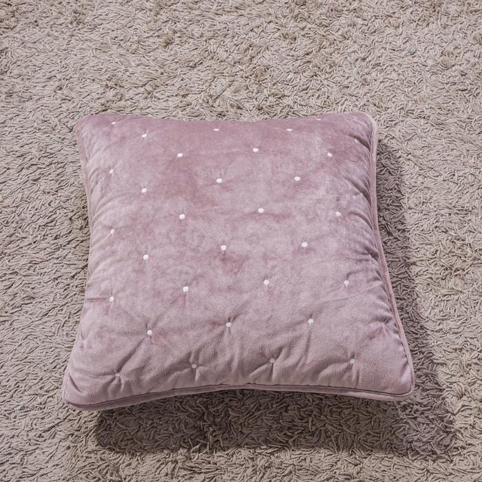 Tache Velvet Dreams Purple Mauve Plush Diamond Tufted Cushion Covers / Euro Sham (JHW-853P)-3