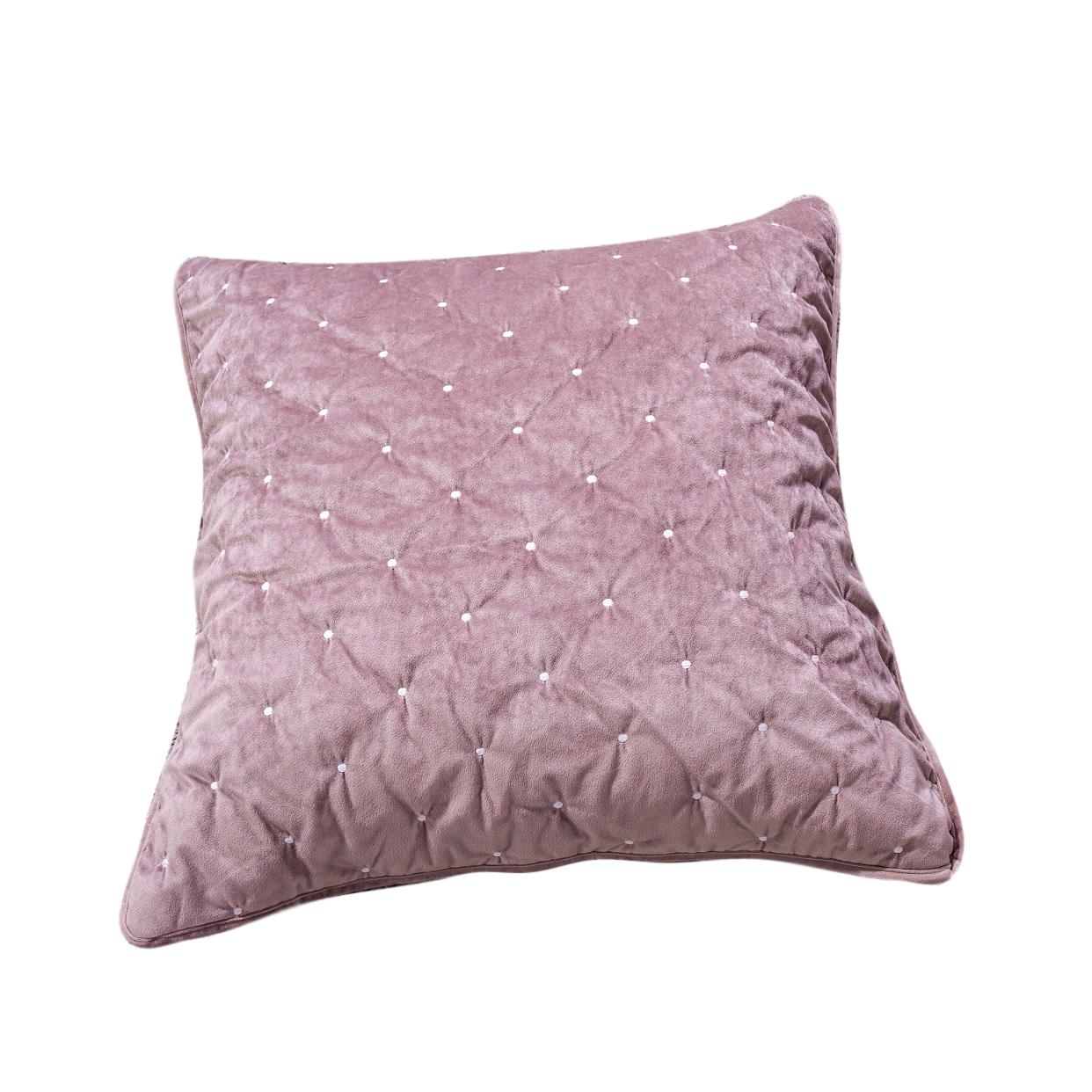 Tache Velvet Dreams Purple Mauve Plush Diamond Tufted Cushion Covers / Euro Sham (JHW-853P)-0