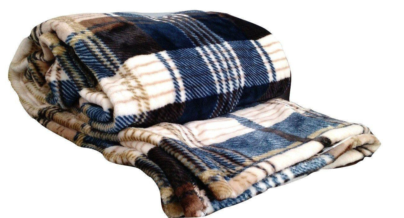 Tache Super Soft Winter Cabin Flannel Throw Blanket-2