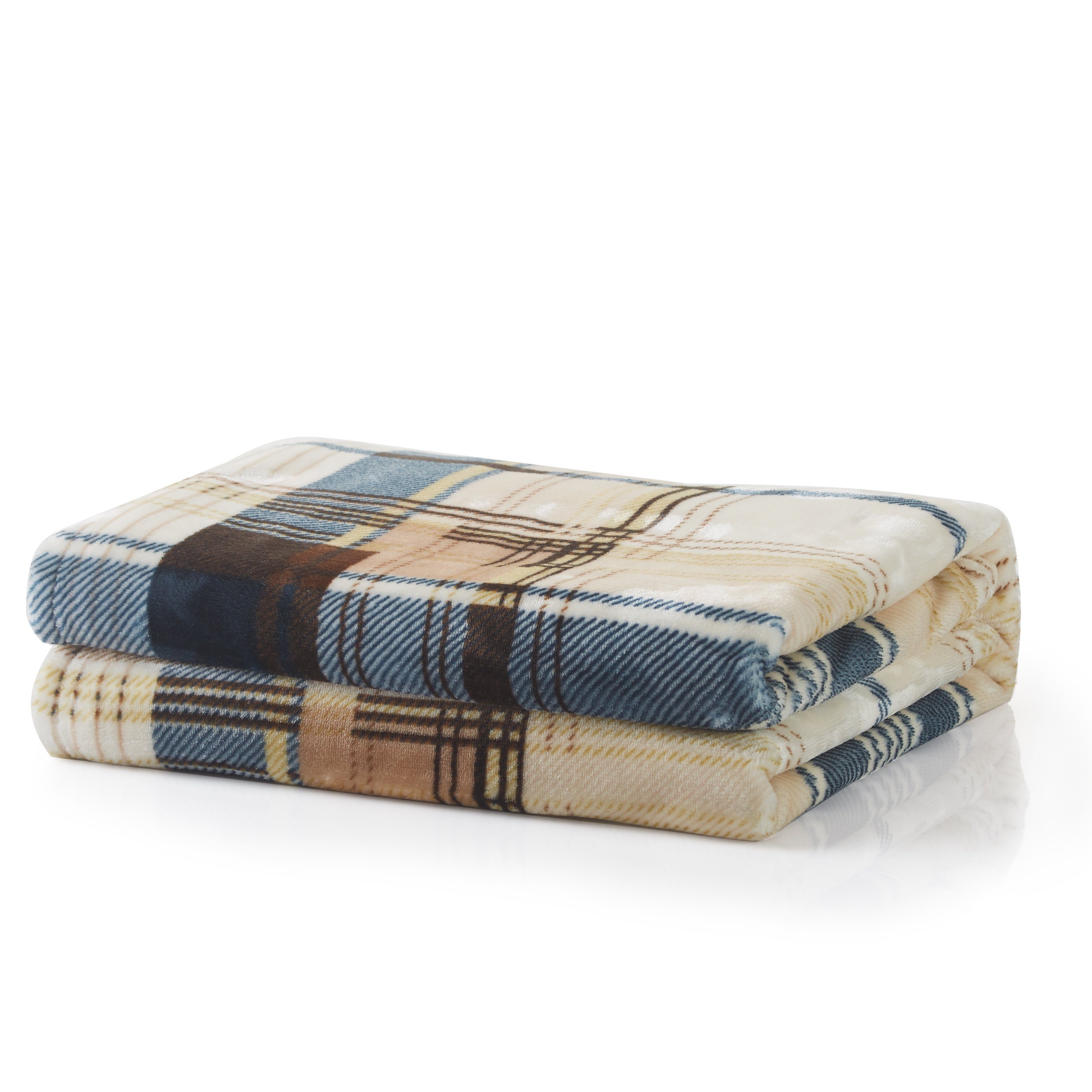 Tache Super Soft Winter Cabin Flannel Throw Blanket-3