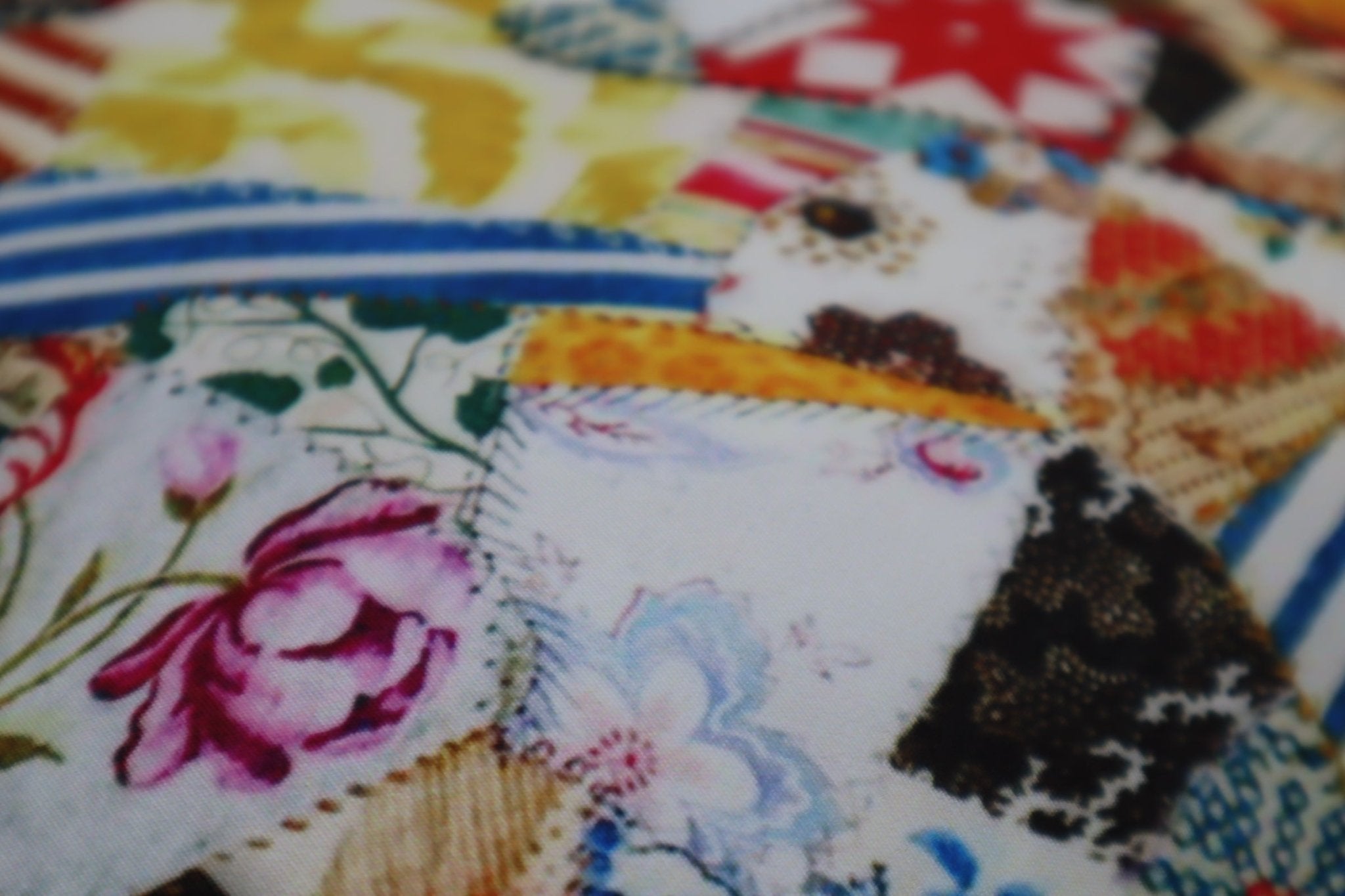 Canvello Elegance in Bloom Print Silk Throw Pillow-3