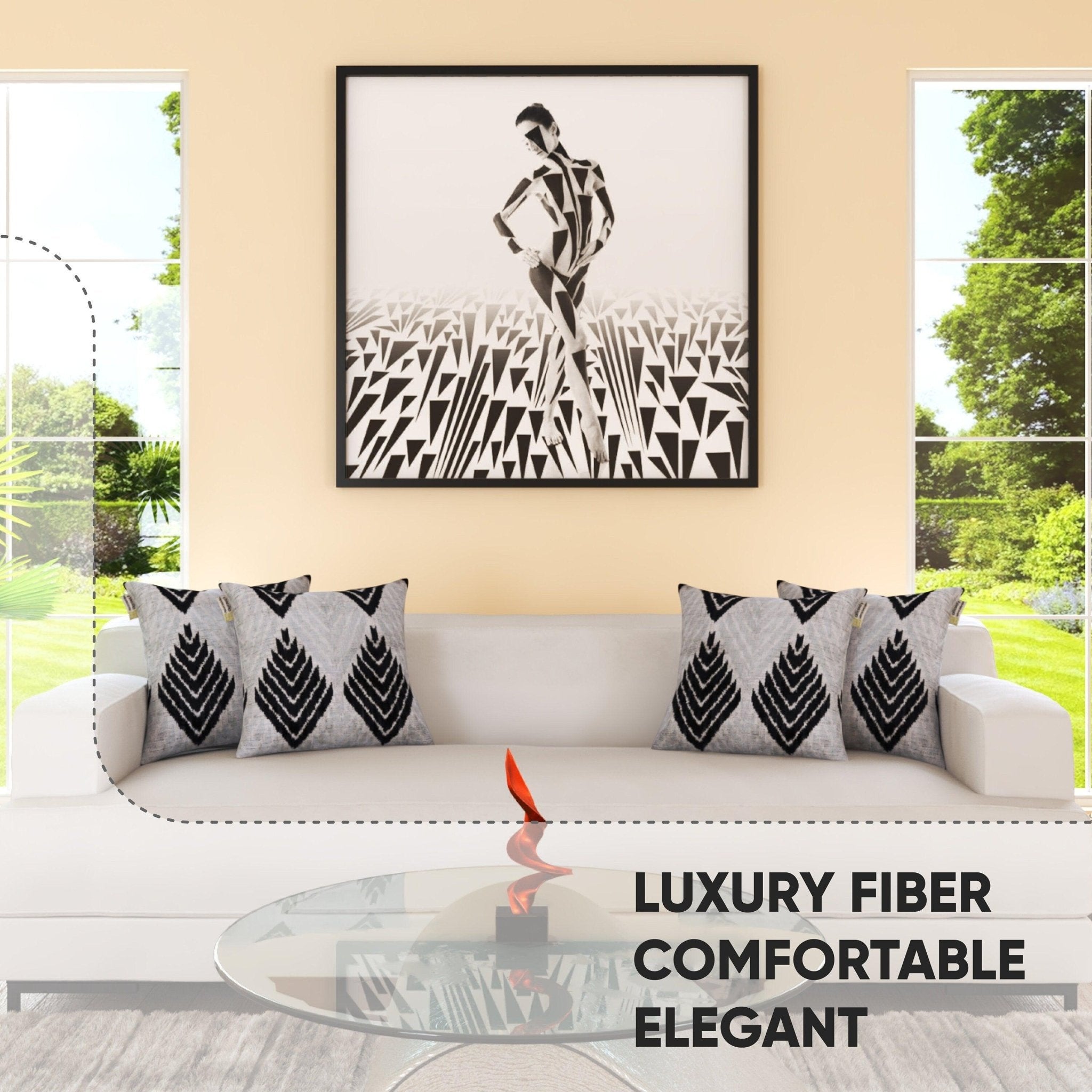 Canvello Handmade Luxury Black Silk Pillows - Set of 2 | 18x18 |-2