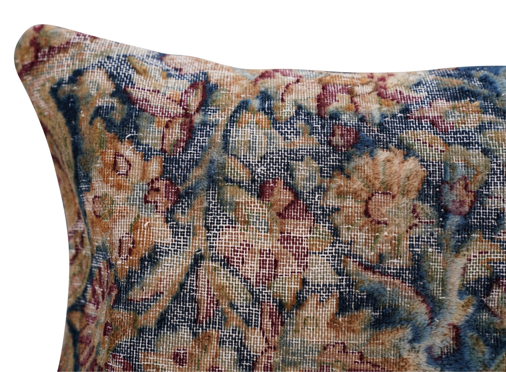 Canvello Kerman Rug Silkroad Throw Pillows - 18"x18"