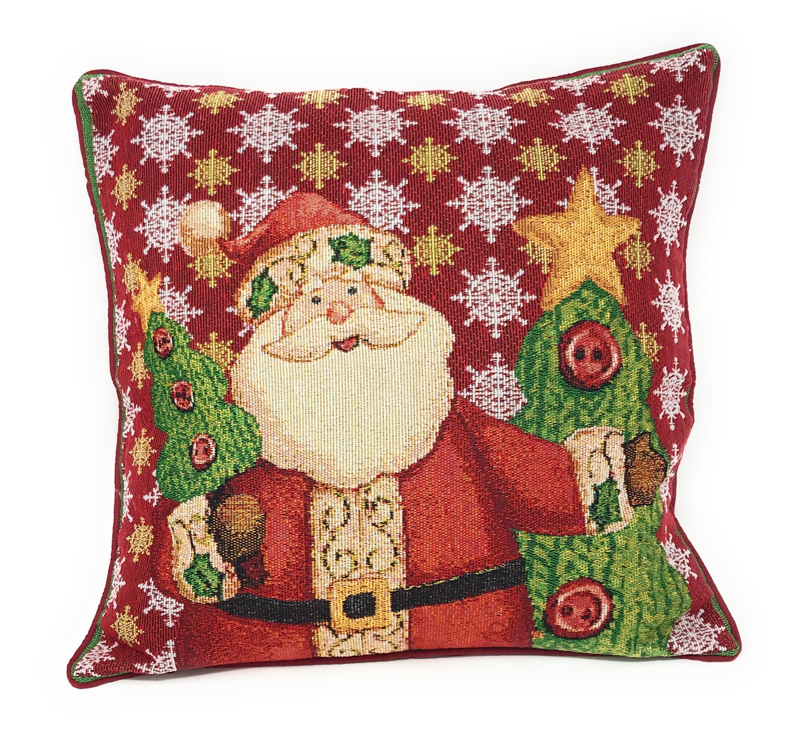 Tache Christmas Cute Santa Claus Is Coming to Town Throw Pillow Cover (DB15191CC)-0