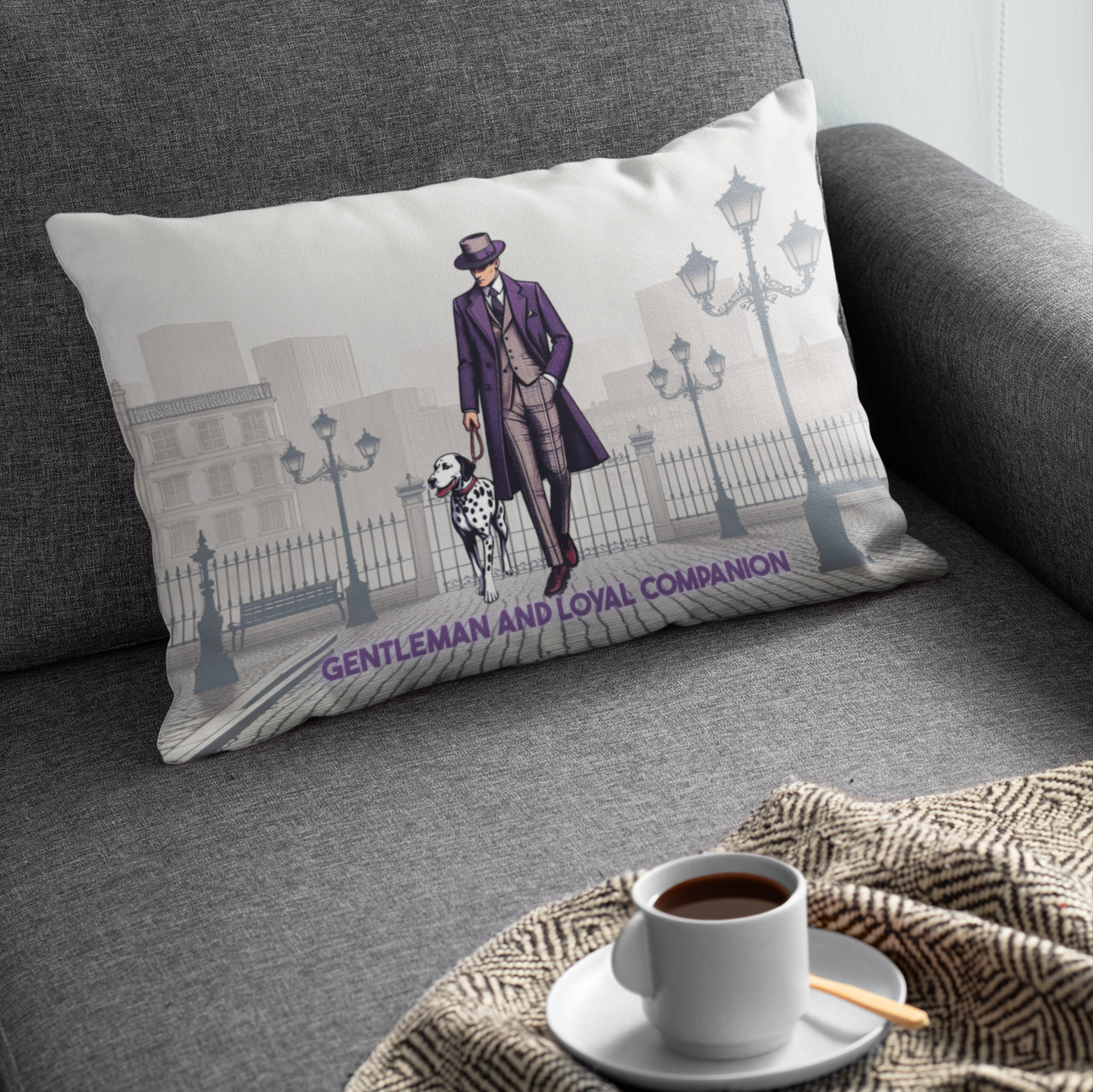 Gentleman And Loyal Companion Pillow
