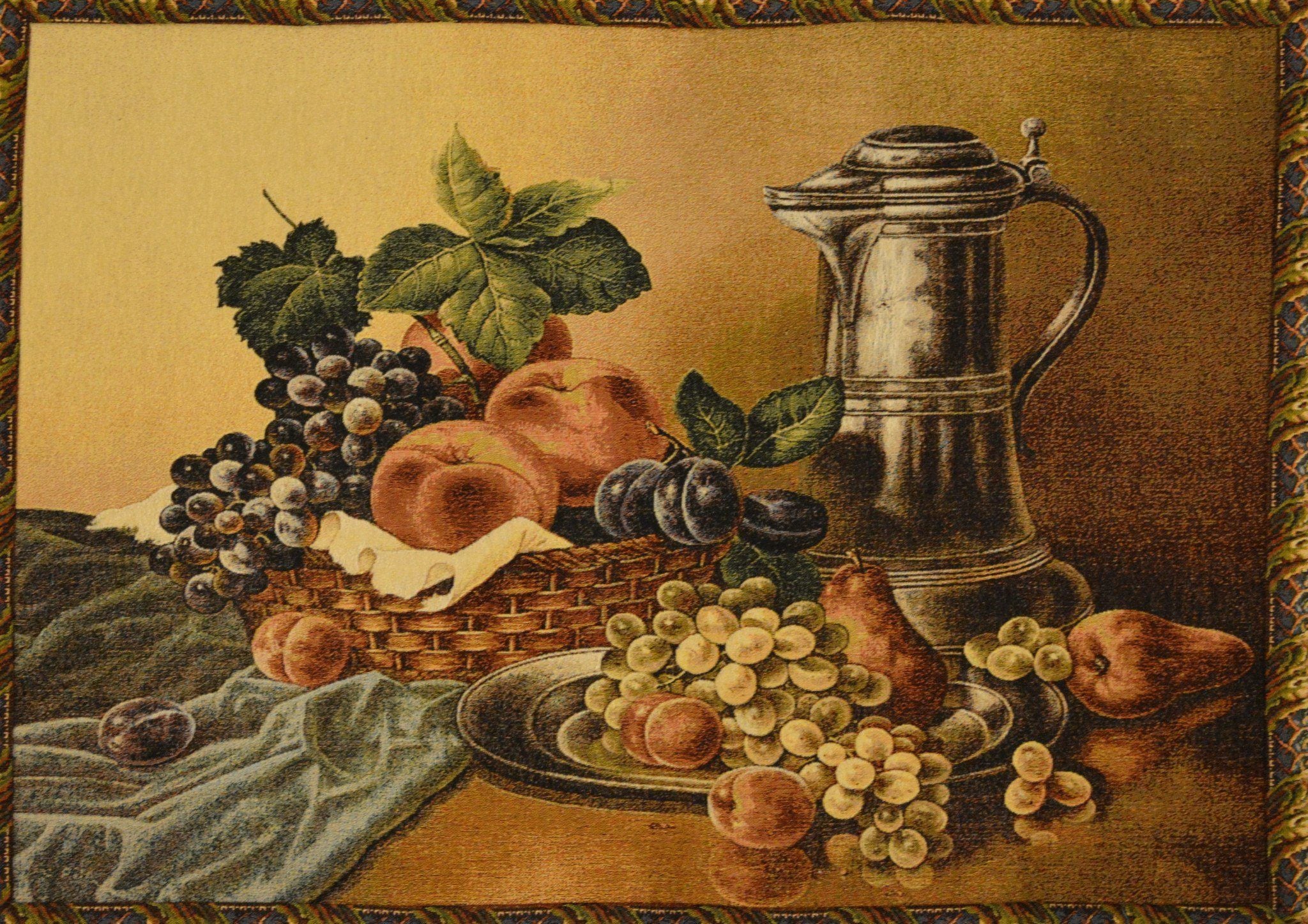 Tache Tapestry Fruit Bouquet Seasonal Harvest Feast Wall Hanging Art 33 x 24 (13123)-4