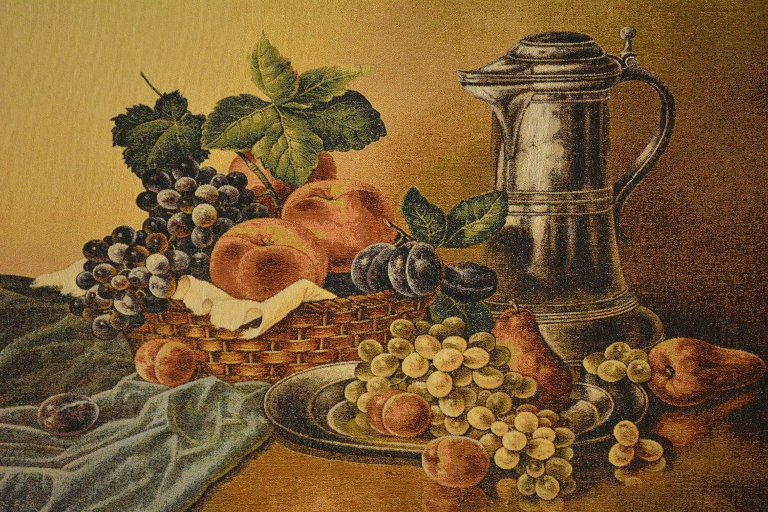 Tache Tapestry Fruit Bouquet Seasonal Harvest Feast Wall Hanging Art 33 x 24 (13123)-3