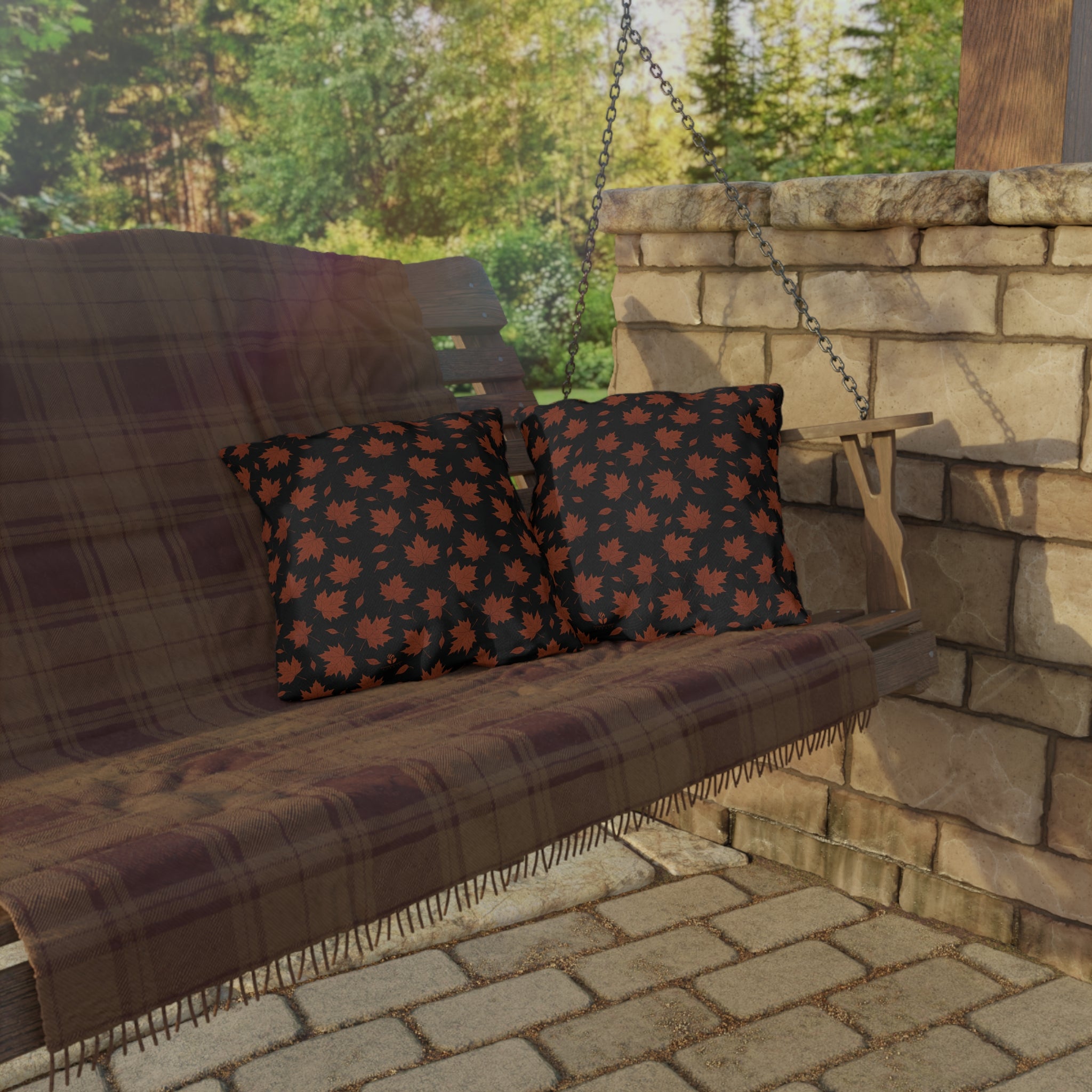 Autumn Leaf Pillows | Fall Decor, Patio Accessories, Cozy Outdoor Living, Thanksgiving Essentials, Seasonal Home Accent