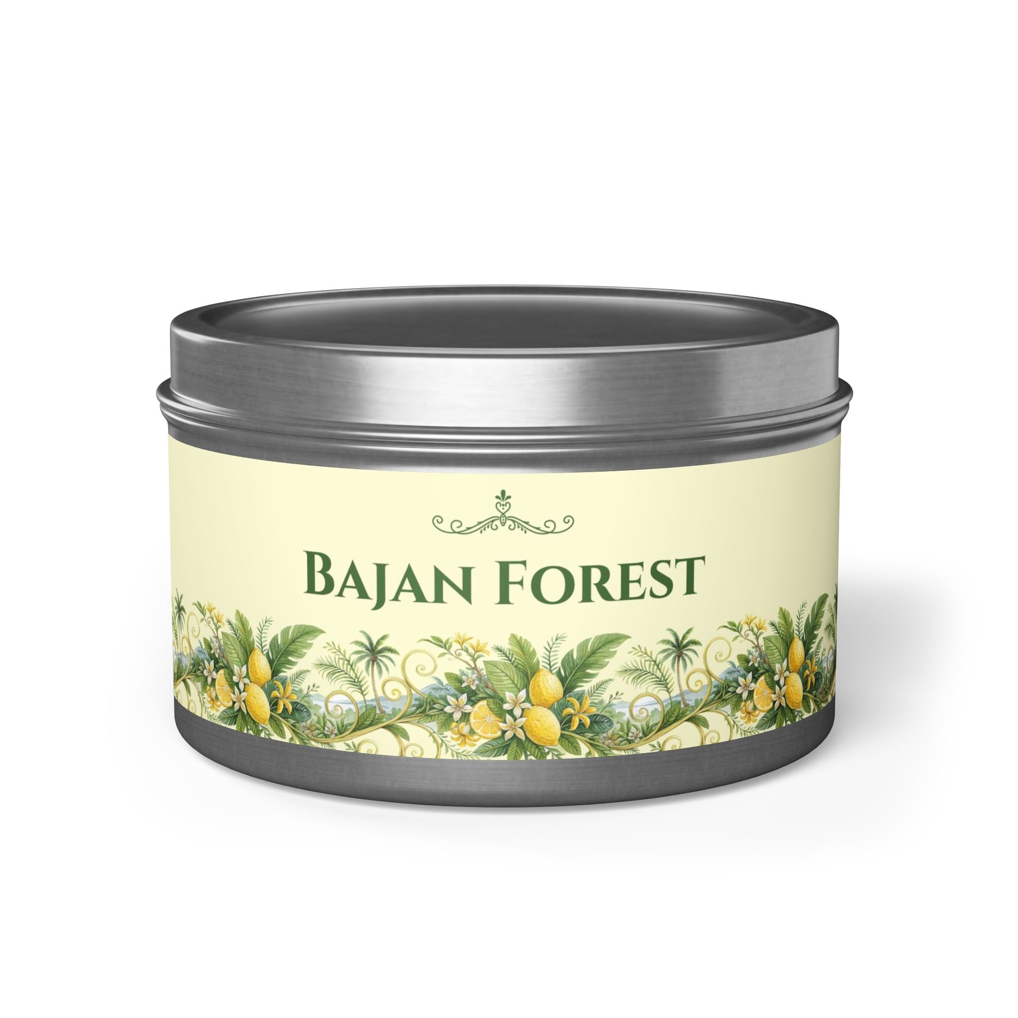 Bajan Forest Scented Tin Candles - Tropical Citrus Aroma