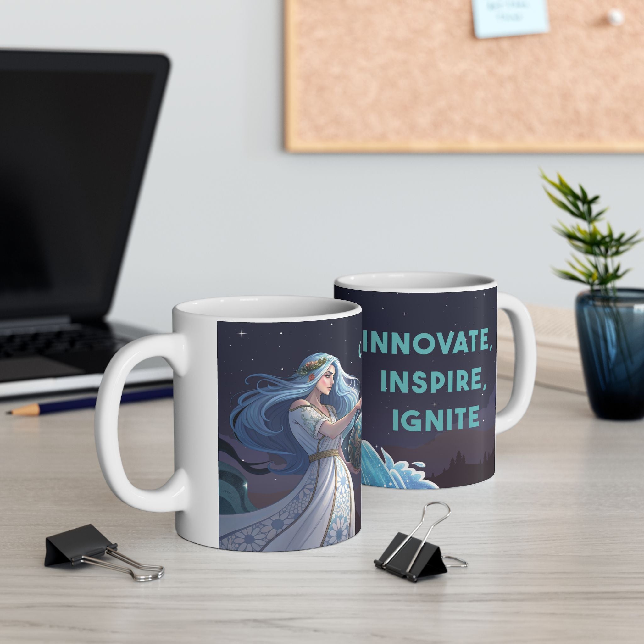 Inspirational Ceramic Mug - 11oz - Ignite Your Creativity