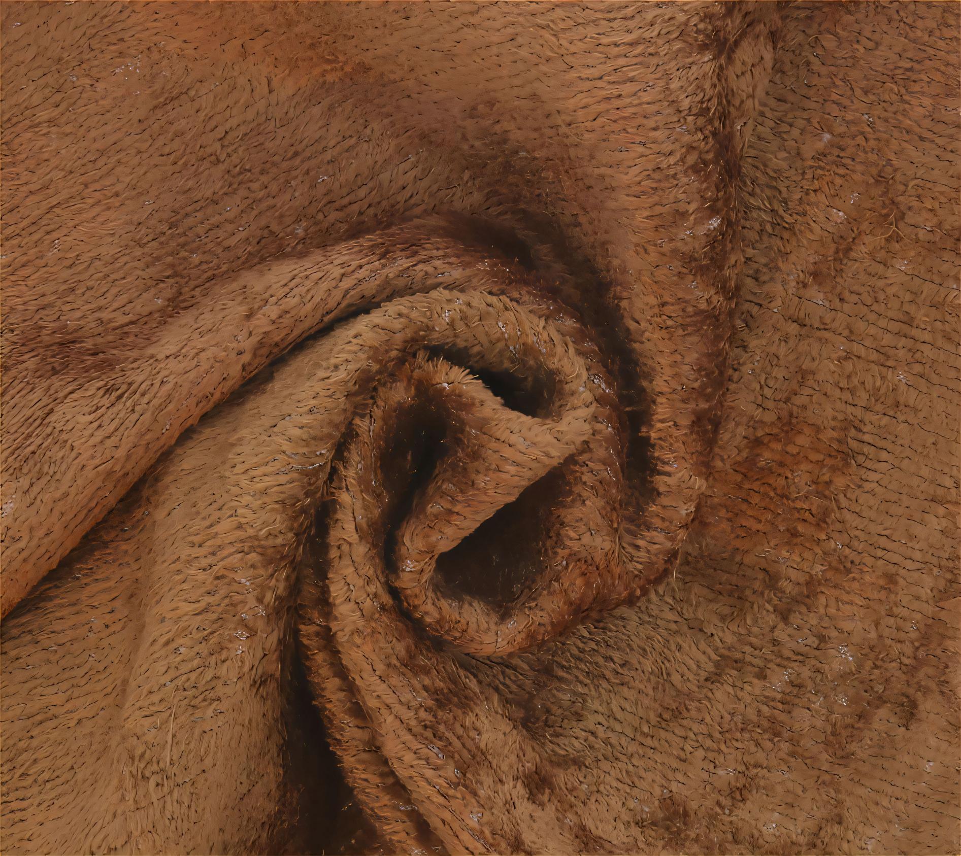 Handmade Solid Brown Silk Velvet Throw Pillow - 20x20, Luxurious Velvet Design with Down Feather Insert-2