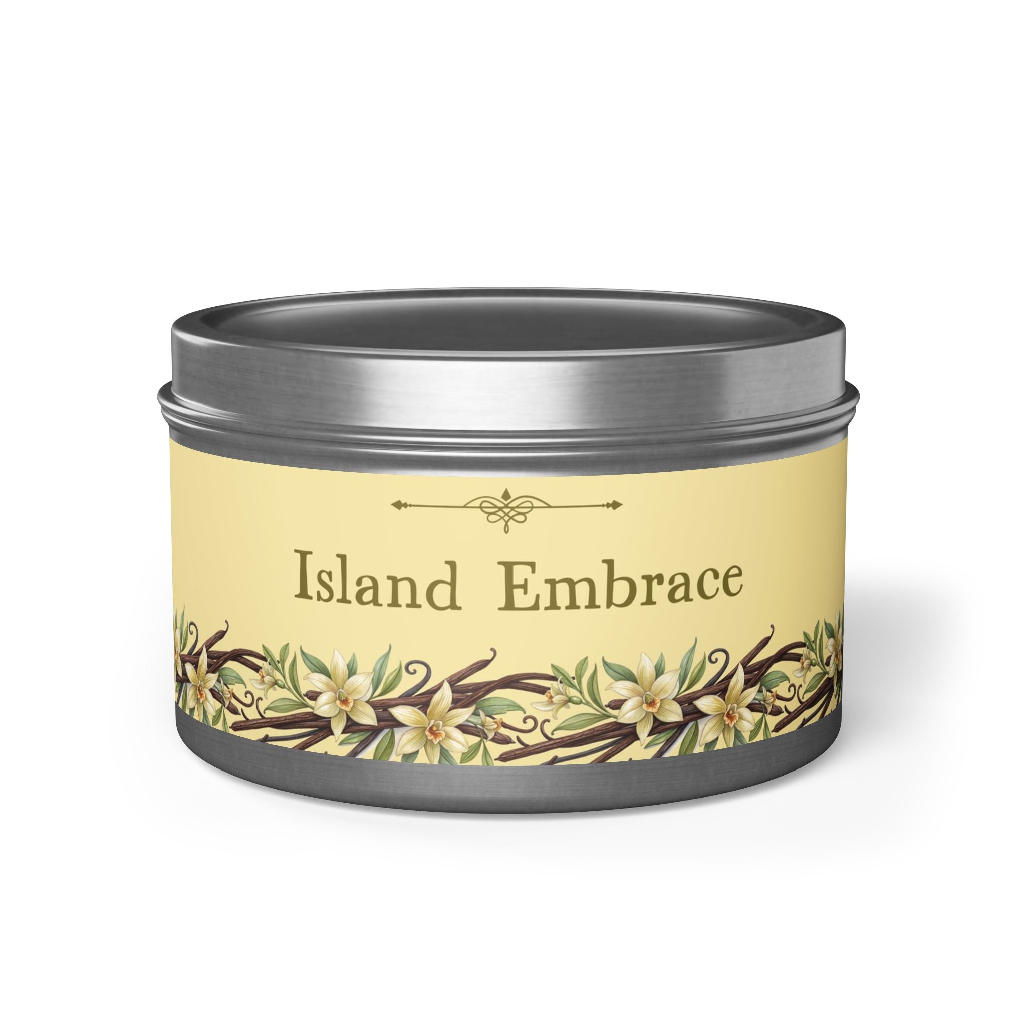 Island Embrace Scented Tin Candle - Cozy Home Decor for Relaxation & Gift Giving