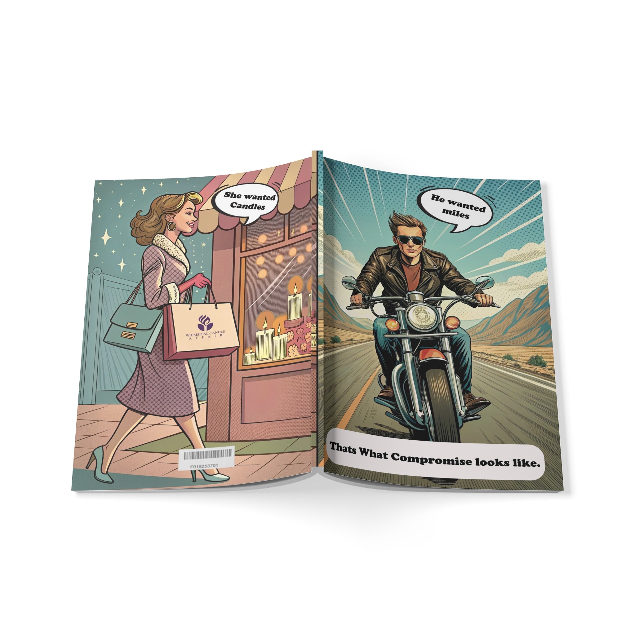 "She Wanted Candles, He Wanted Miles" Notebook | Journal