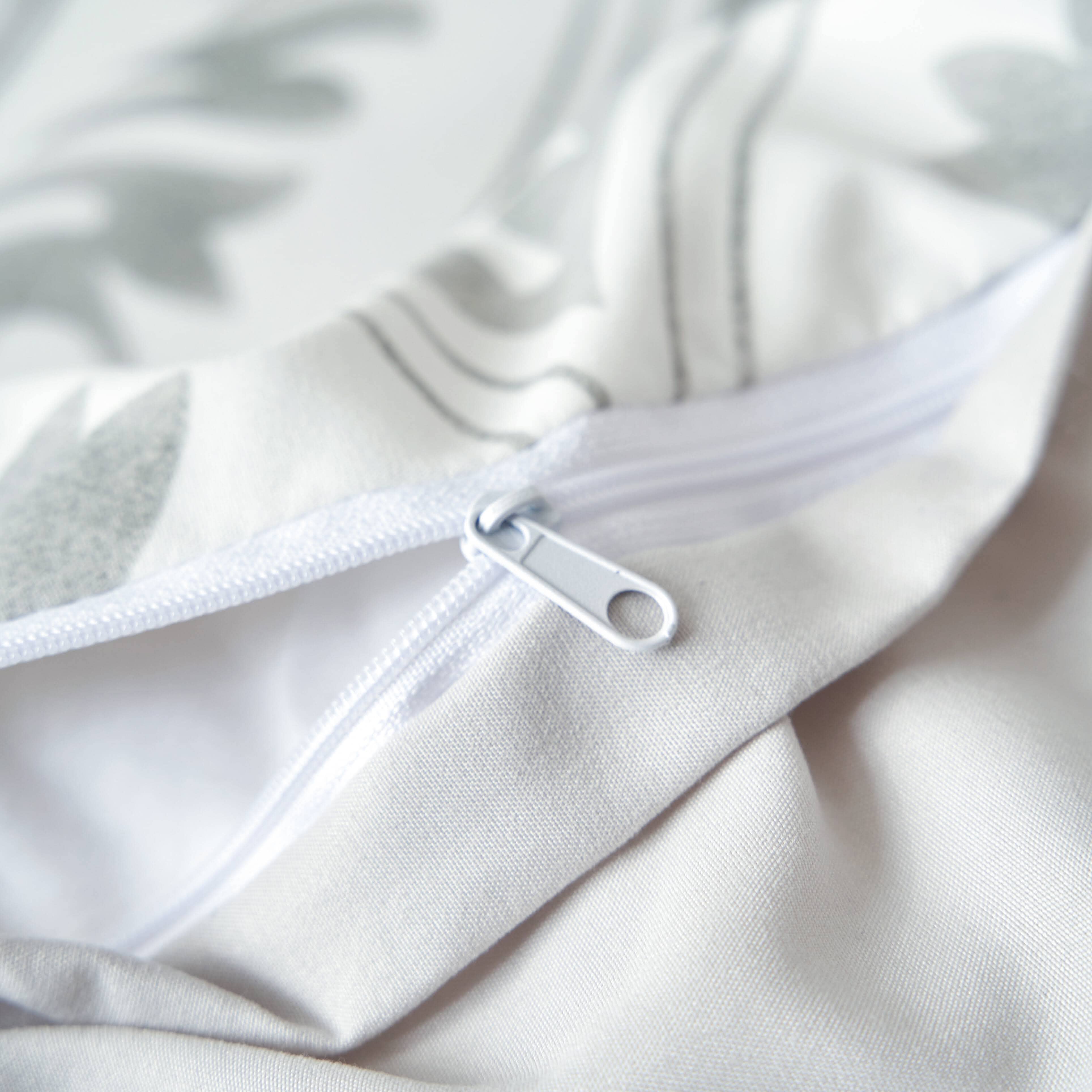 Tache Dreamy Moon Sky Ogee Damask Heather Gray White Duvet Cover (TB300)-3