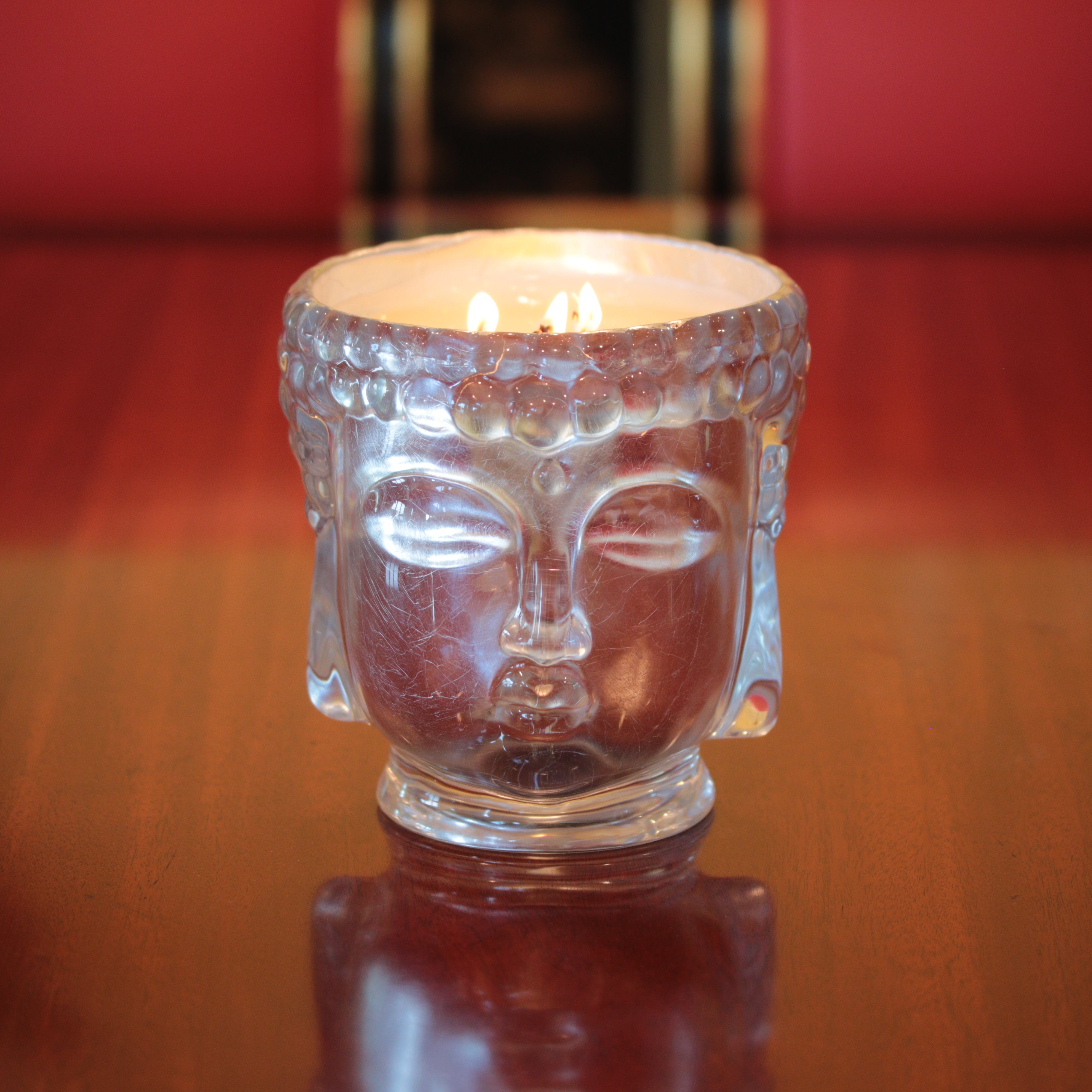 Glass Buddha Candle-1