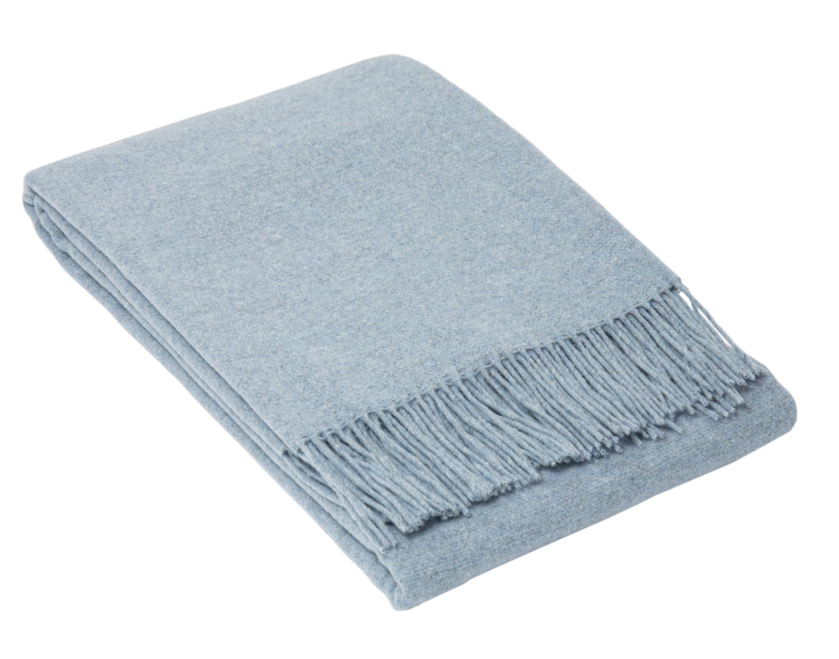 NNEDSZ Oxford Throw - Merino Wool Blend - Sky Blue-0