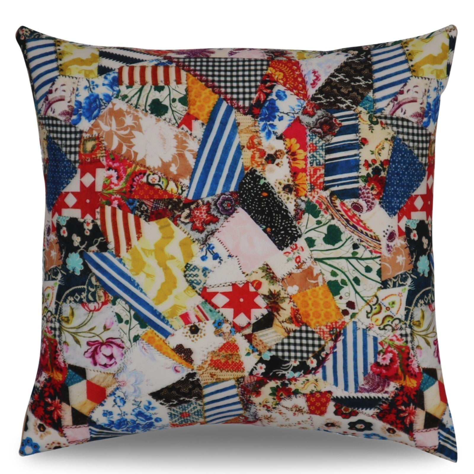 Canvello Elegance in Bloom Print Silk Throw Pillow-0