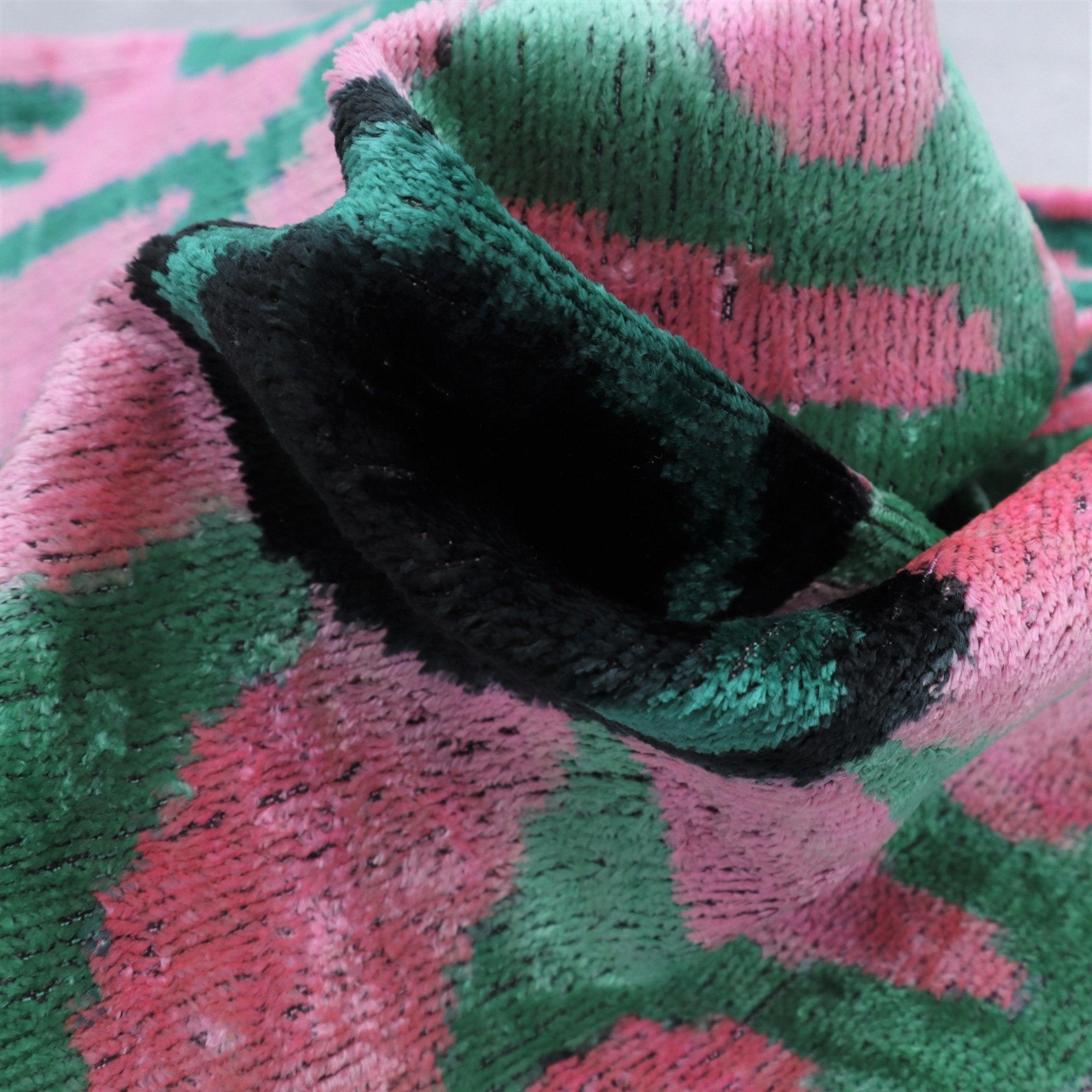 Canvello Invisible Zipper Silk Velvet Pink Throw Pillows - 20x20 in-3