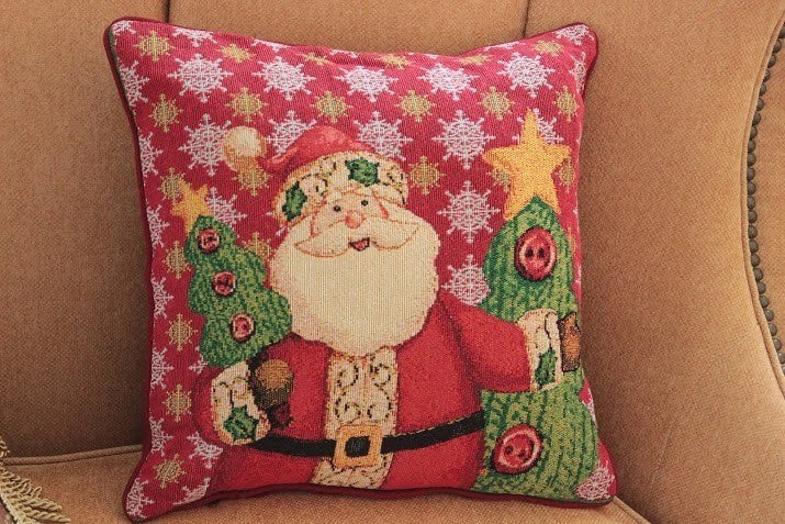 Tache Christmas Cute Santa Claus Is Coming to Town Throw Pillow Cover (DB15191CC)-4