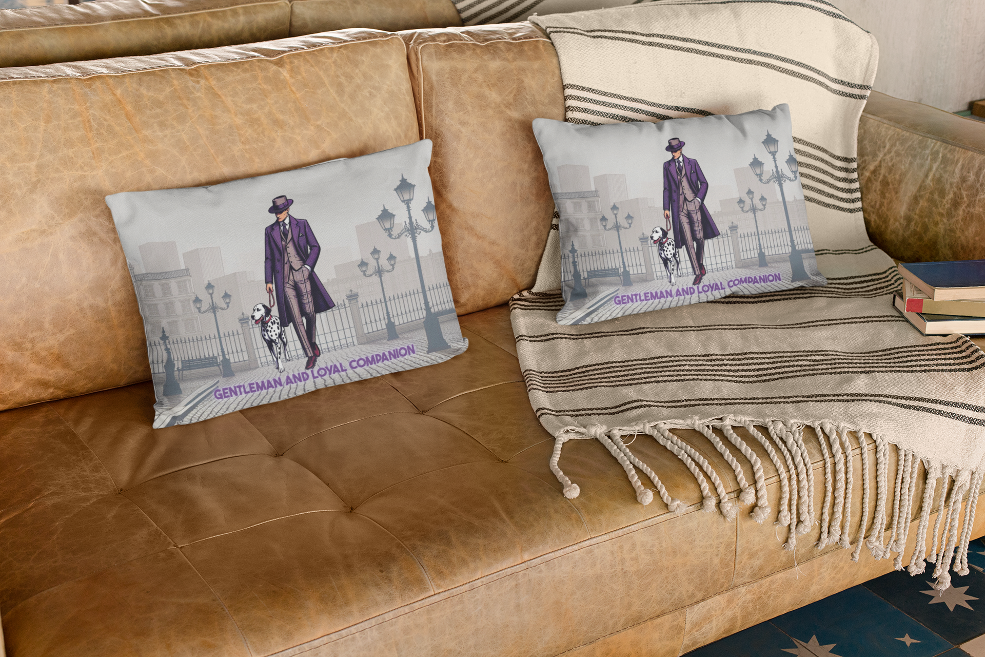 Gentleman And Loyal Companion Pillow