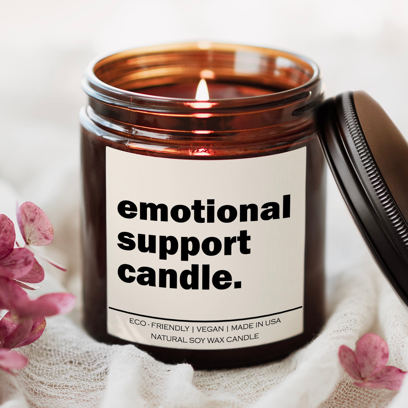 Emotional support candle