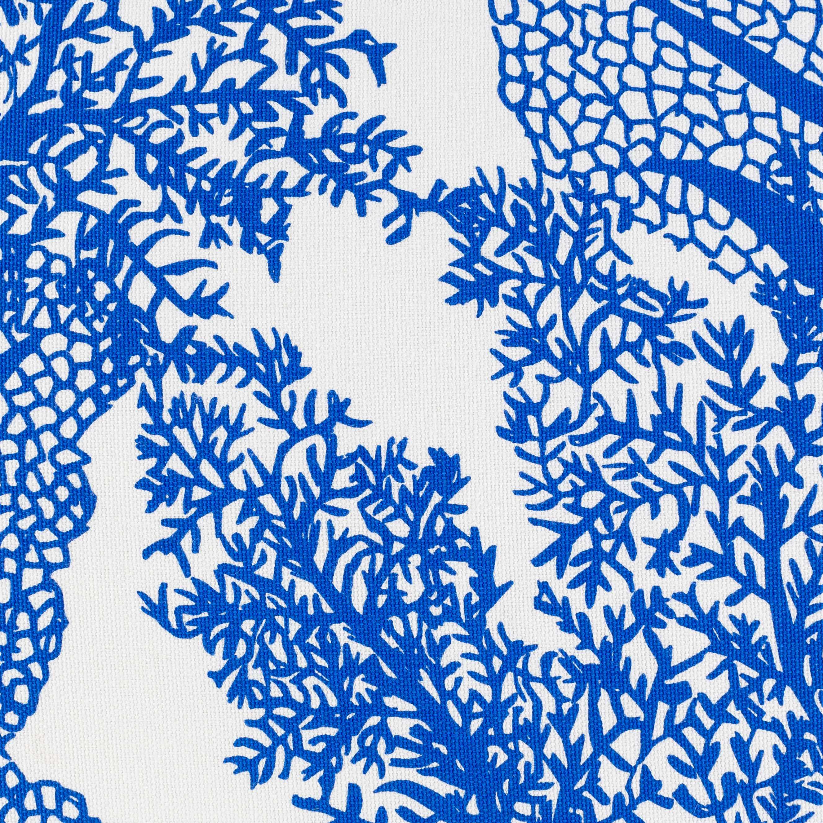 Kingsteignton Blue Coral Pattern Throw Pillow - Clearance