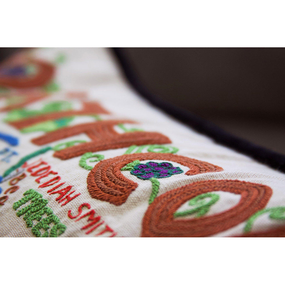 North Coast Hand-Embroidered Pillow-3